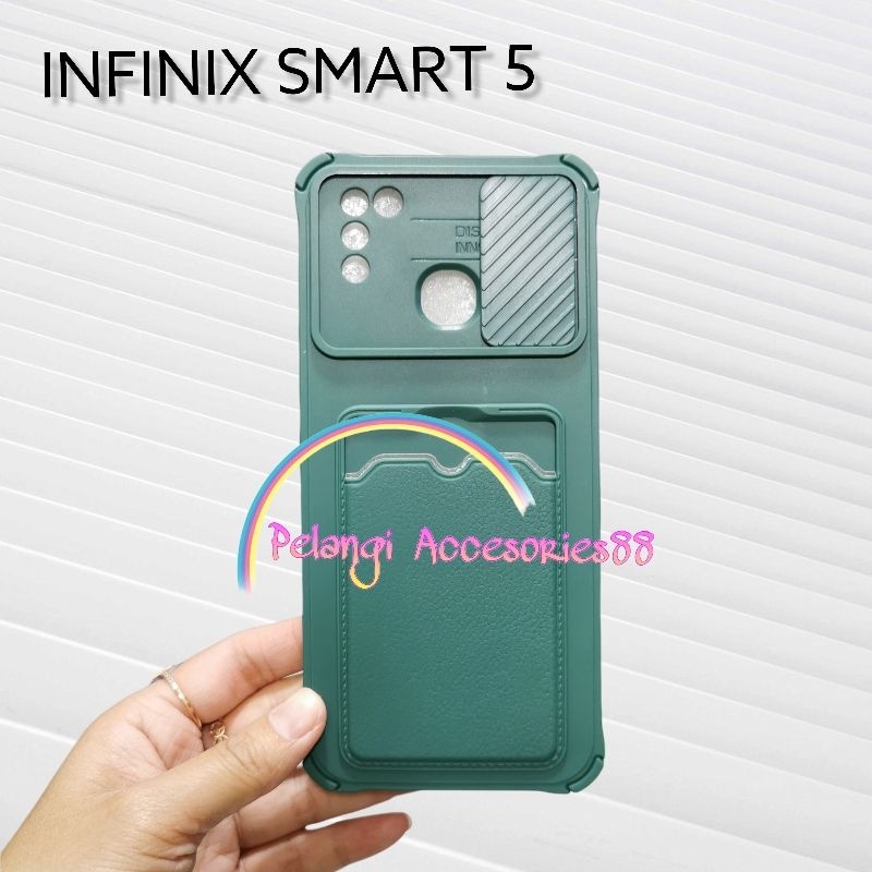 CASE INFINIX SMART 5 CASE SOFTCASE SLEDING WARNA WARNI