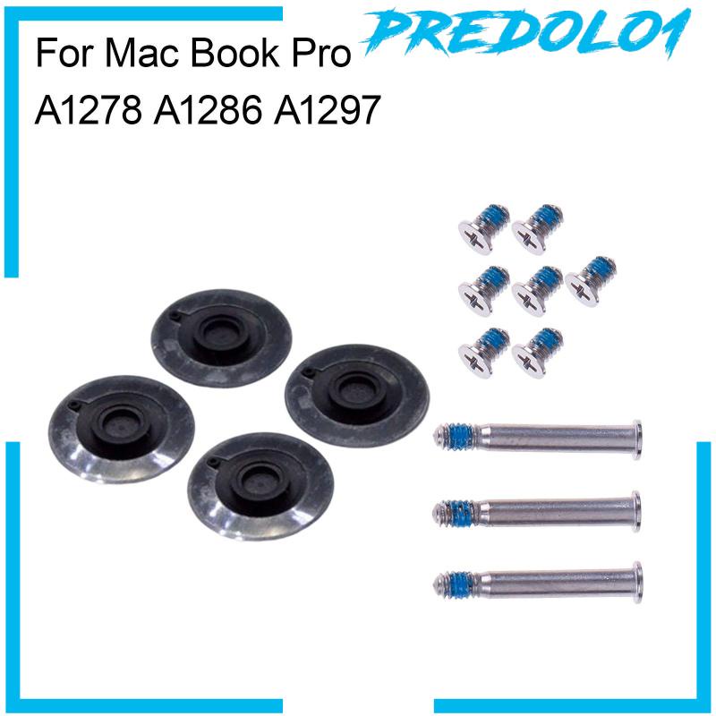 4Pcs Bottom Rubber Feet with Screws Set for MacBook Pro A1278 A1286 A1297