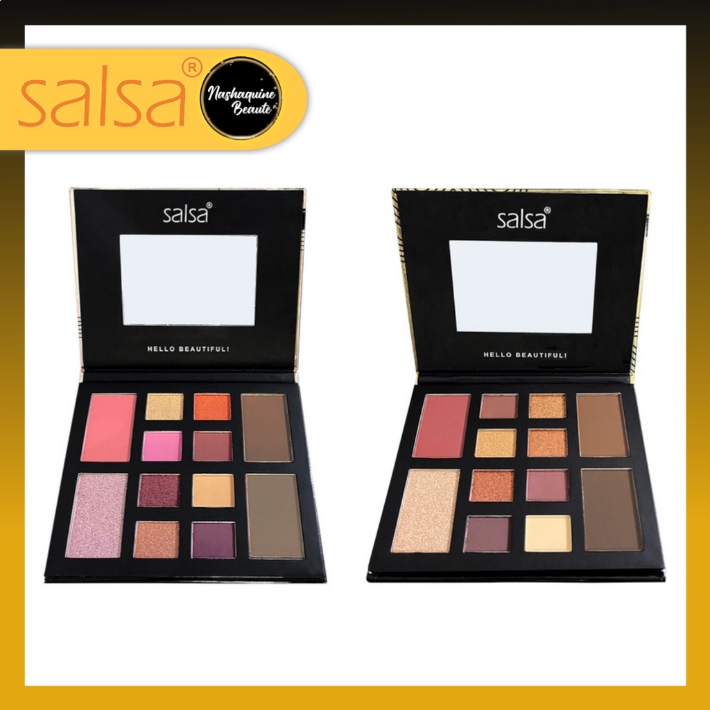 SALSA Rhapsody Face Palette - Palet Eyeshadow Blush On Contour Highlighter