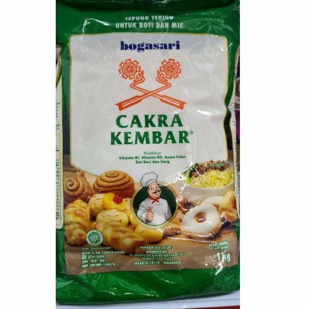 

Tepung Cakra Kembar Hijau Premium 1kgx12 sekarton
