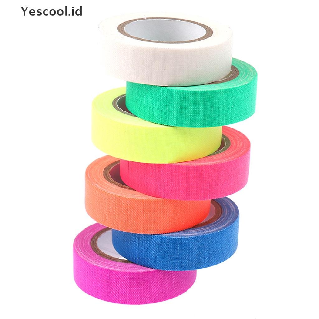 【Yescool】 UV Reactive Tape Blacklight Fluorescent Tape Glow in The Dark Neon Gaffer .