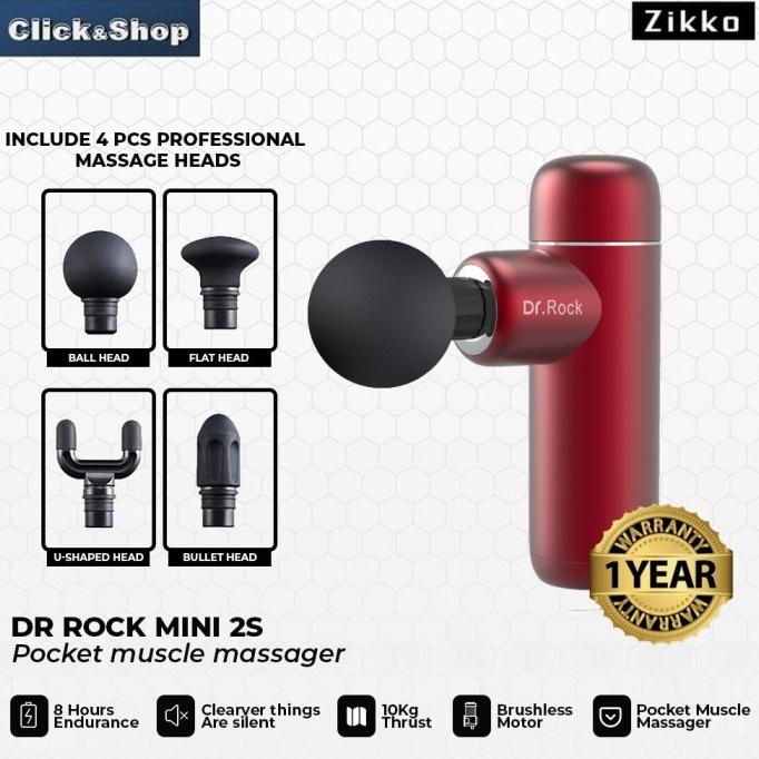 ZIKKO Dr.Rock Mini 2s Pocket Massage Gun -Alat Pijat Elektrik .