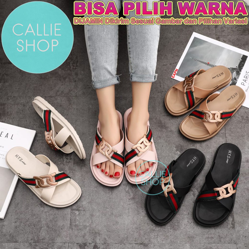 Sandal Jelly Cuted Selop Silang Strap 2188 XCOC