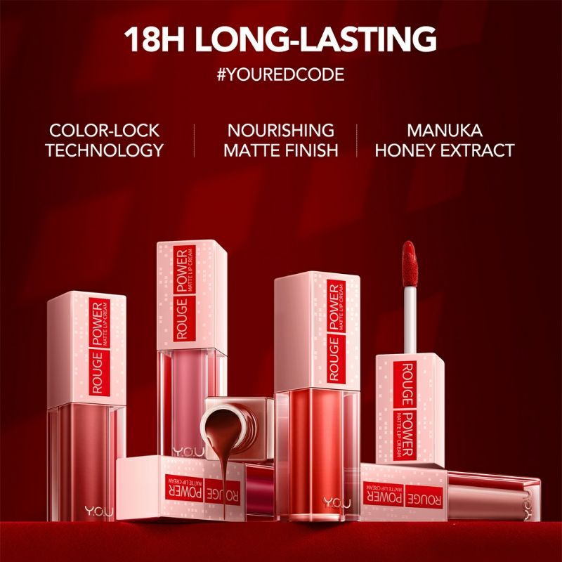 YOU(Y.O.U)LIP CREAM MATTE ROUGE POWER