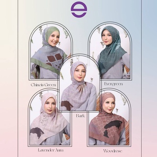 ETHICA Hijab Segiempat Voal Motif 004