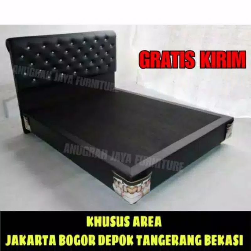 LyLt Dipan Divan + Sandaran Kasur Tempat Tidur dan SpringBed Modern Minimalis Mewah