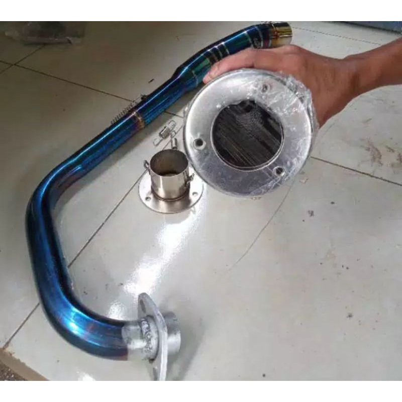 knalpot ckd satria fu leher bluemoon for satria fu, jupiter mx, vixion, cb, gl, tiger dll..