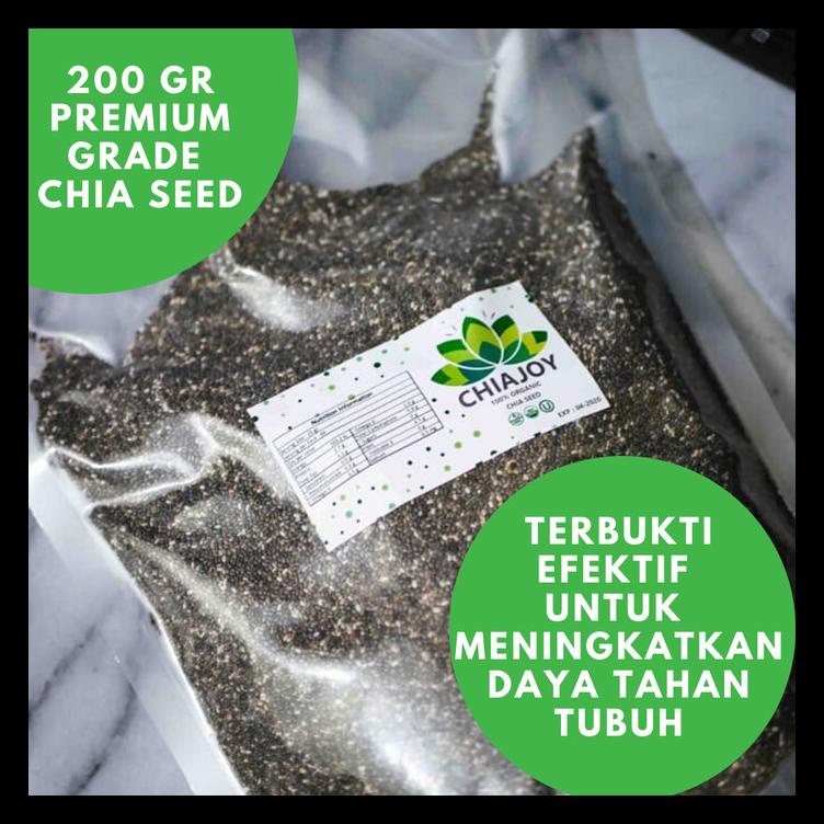 

CHIA SEED ORGANIK CHIAJOY ASAL MEXICO KHUSUS DIET 200 GRAM BERKUALITAS