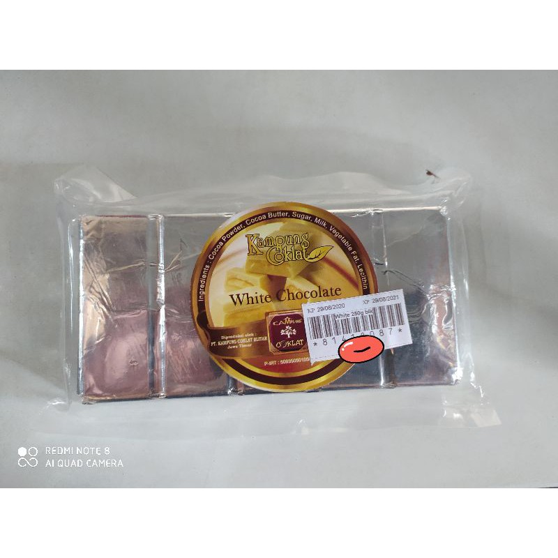 

White Chocolate Block [250 Gram] Kampung Coklat