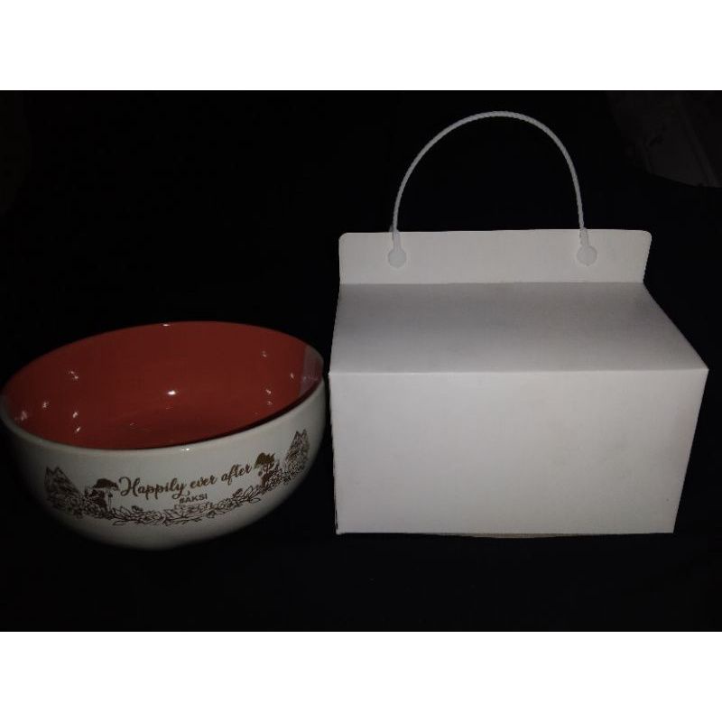 Kardus Mangkok Twotone, box putih, Box Mangkok,