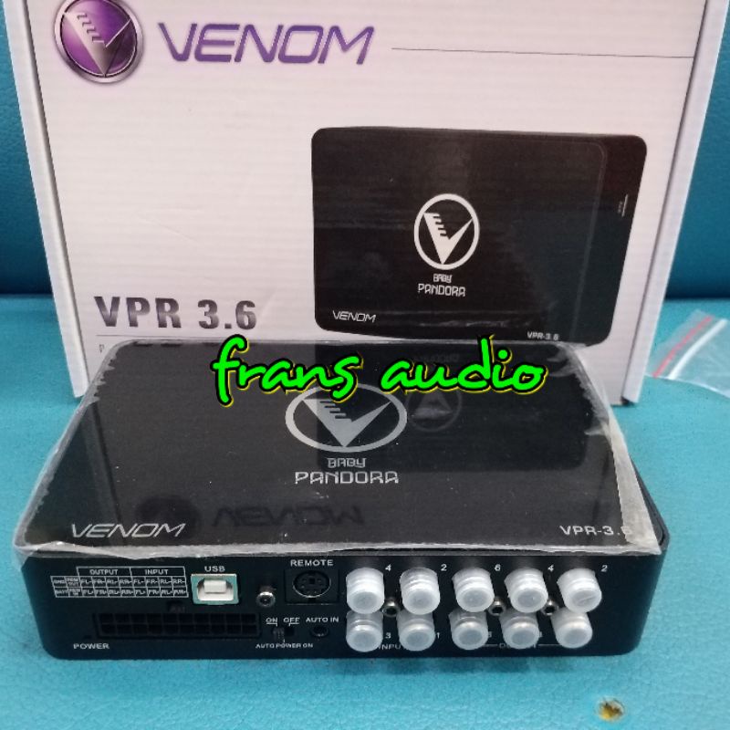 Processor Venom pandora VPR 3.6 DSP Venom parametrik EQ 3.6