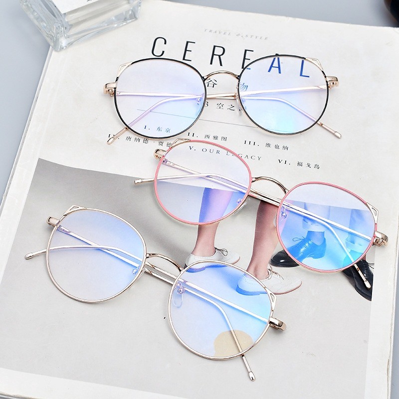 T&amp;Y Kacamata Anti Radiasi Wanita Fashion Korea Cat Style 1106 Kaca Mata Pria Korean Cute Murah