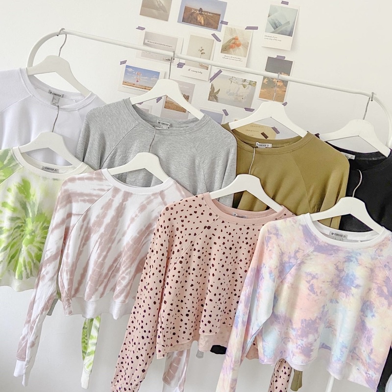 Forever21 fleece crop sweater