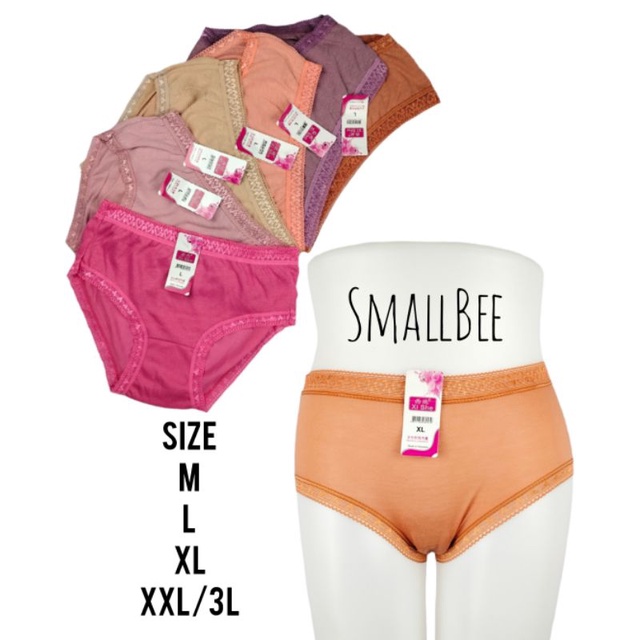 CD Celana Dalam Wanita Remaja Dewasa XI SHE Katun Renda Size M L XL XXL