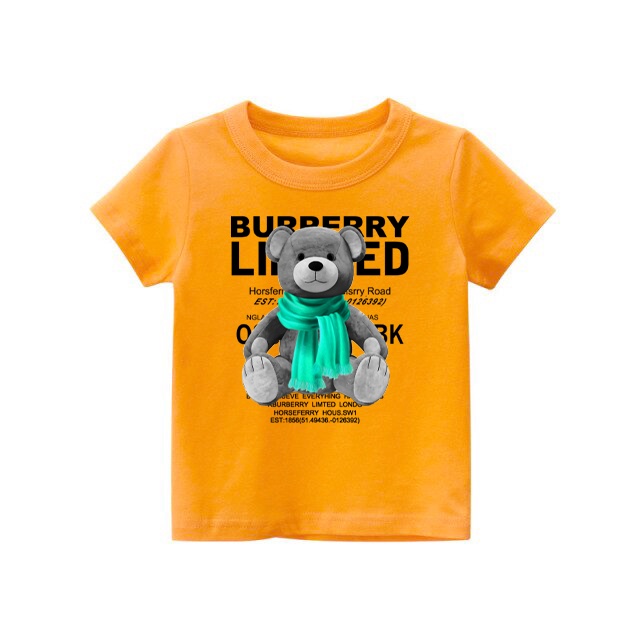 Burberry T-shirt anak Catoon combat Usia 1-8 Tahun