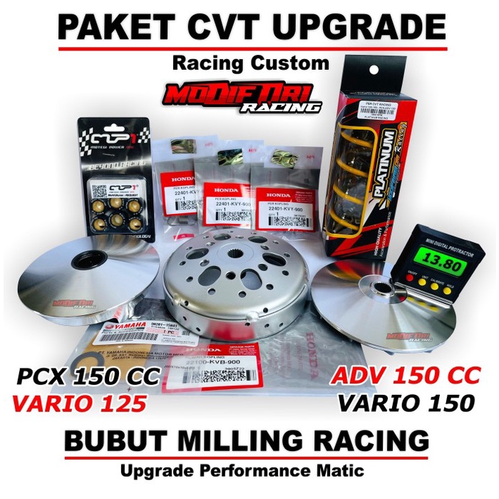 PAKET CVT HONDA VARIO 125 VARIO 150 UPGRADE CVT CUSTOM RACING