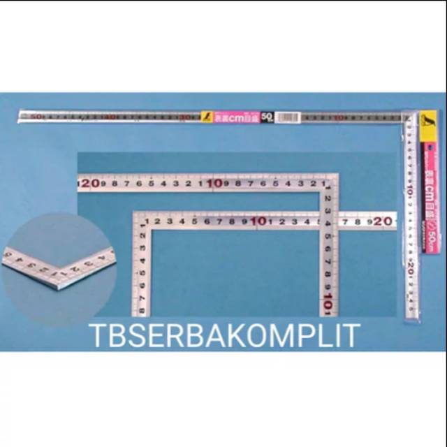 

Siku Tukang 50cm x 25cm Shinwa Japan 10030 Large Square Ruler 500mm x 250mm Penggaris 50cm x 25cm
