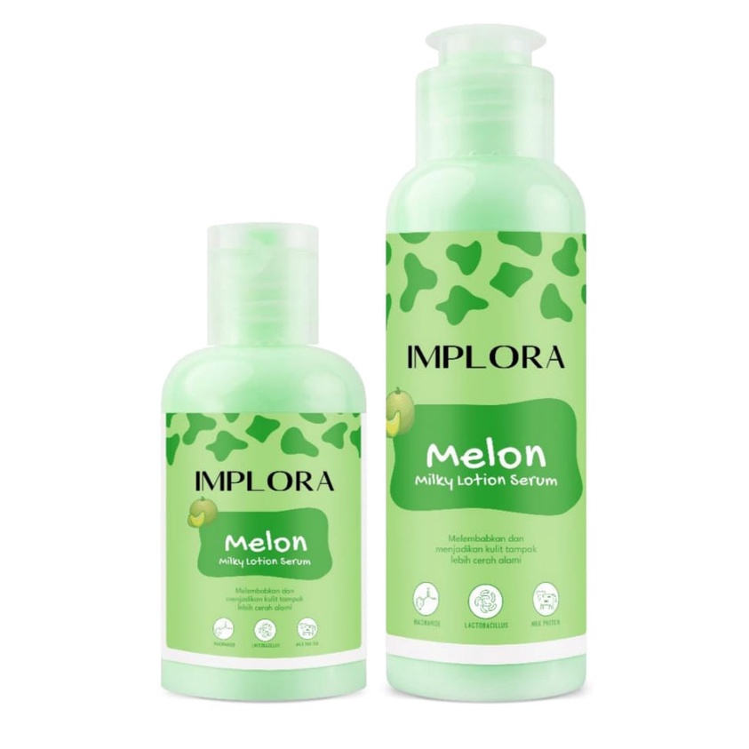 IMPLORA Milky Lotion Serum 60ml &amp; 100ml Serum Kulit Original BPOM