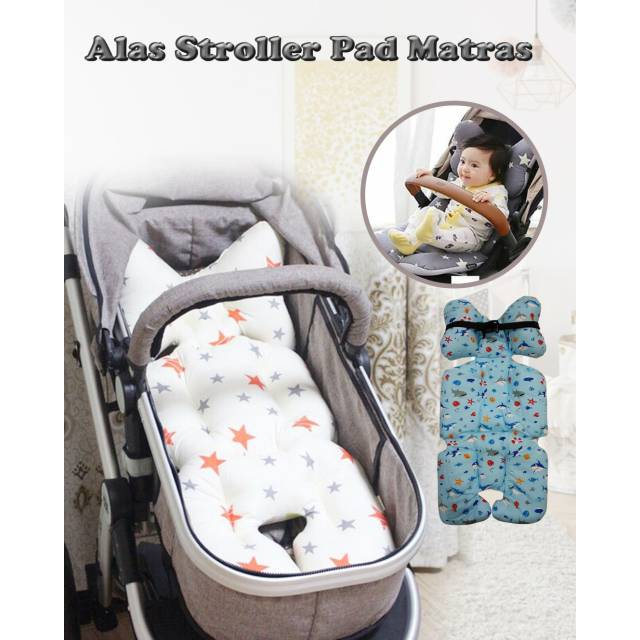 ♥BabyYank♥ 4in1 UNIVERSAL ALAS STROLLER BAYI CAR SEAT BOUNCER 5 LUBANG / SEAT PADDING BABY / ALAS KURSI MAKAN A0254