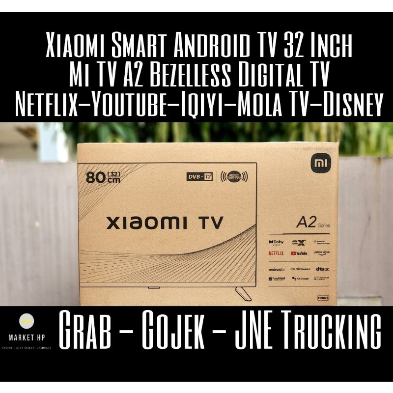 Xiaomi Smart TV Android Mi TV A2 32 Inch Bezelless Digital