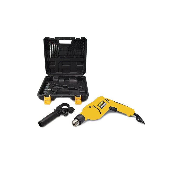 Mesin Bor Beton 13 mm Set 21 Krisbow 500 Watt Bor Listrik Impact Drill Bor Dinding Tembok