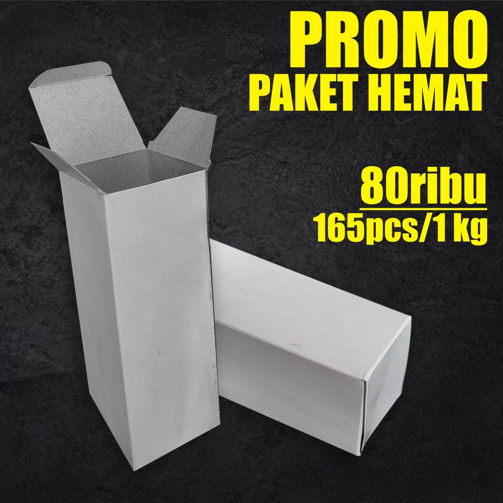 

PAKET HEMAT 165pcs (1kg) kemasan botol / box botol parfum 30ml / Box 3,5x3,5x10.5 polos
