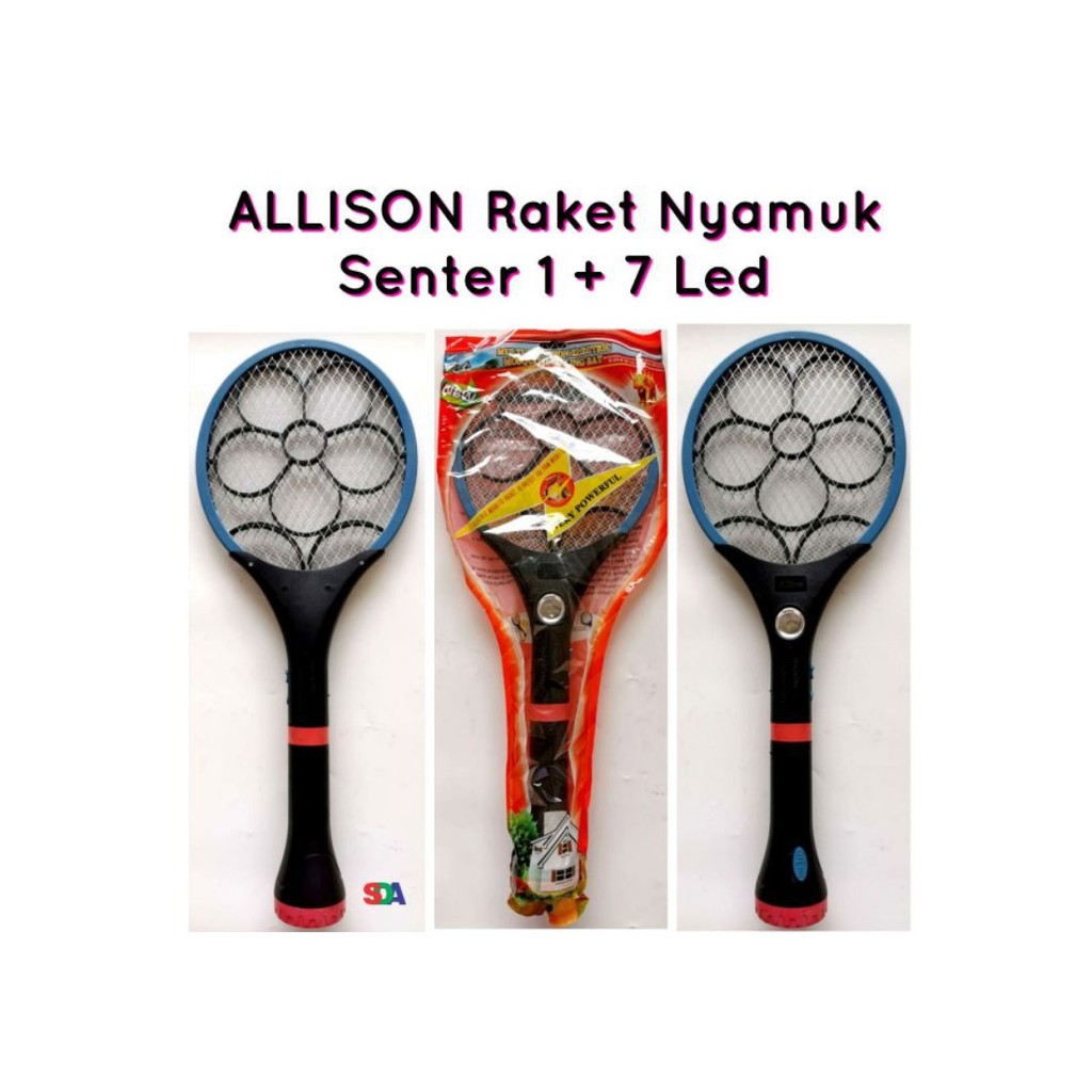 Raket Nyamuk Allison 228 Plus Senter Yang Bisa Dilepas - Charge Listrik