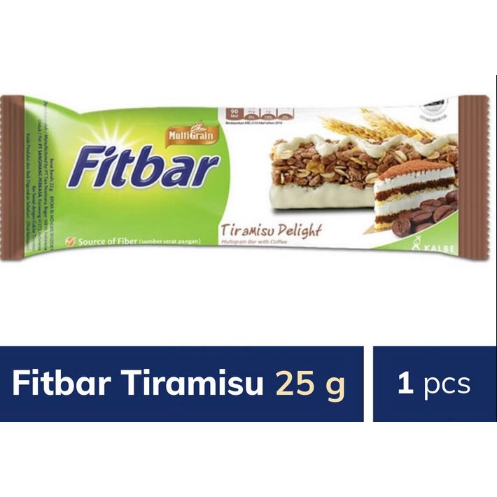 

Fitbar Tiramisu 25 g – 1 pcs – Snack Sehat Rendah Kalori 25g