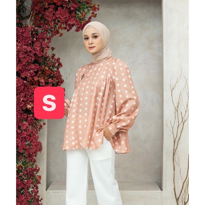 Gina Blouse Peach Gum S by Wearing Klamby