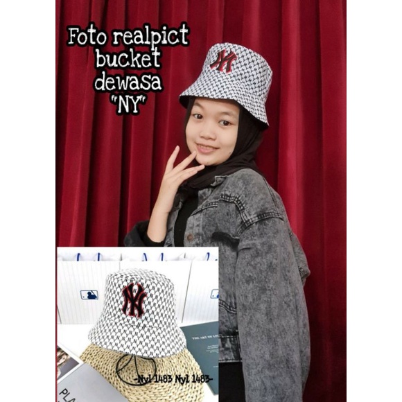 Bucket dewasa topi bucket hats sublim NY/D*OR