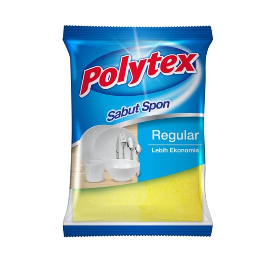 Polytex SABUT SPON Regular - Sponge Cuci Piring Serbaguna