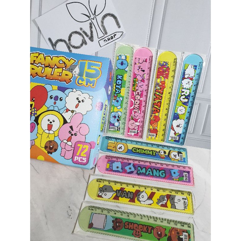 penggaris 15 cm BTS/garisan 15 cm/ruler 15 cm BT-21/mistar 15cm-2