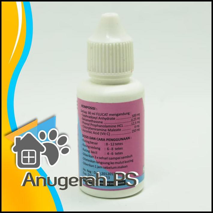 Flucat Flu Cat Obat Kucing Batuk Pilek Flu