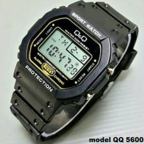 JAM TANGAN RUBBER Q Q DIGITAL SEGI MODEL CASIO AE 1200 AE1200