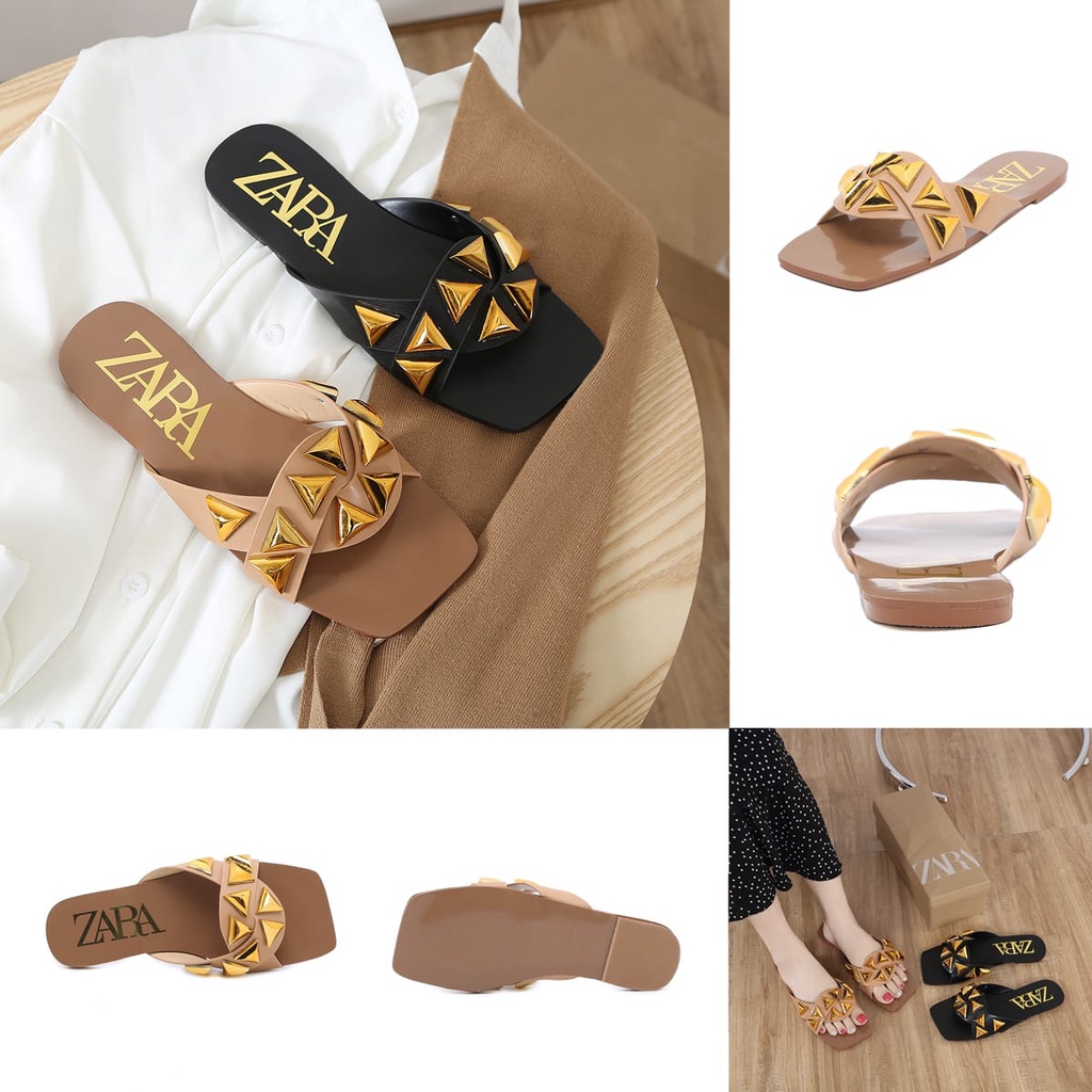 NEW ARRIVAL BEST SELLER SANDAL WANITA FLAT IMPORT TERMURAH  22714