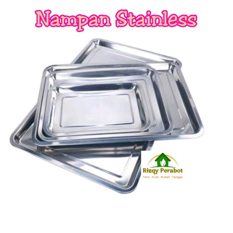 Nampan  Segi Baki 555 Stainless/ Nampan 36x27