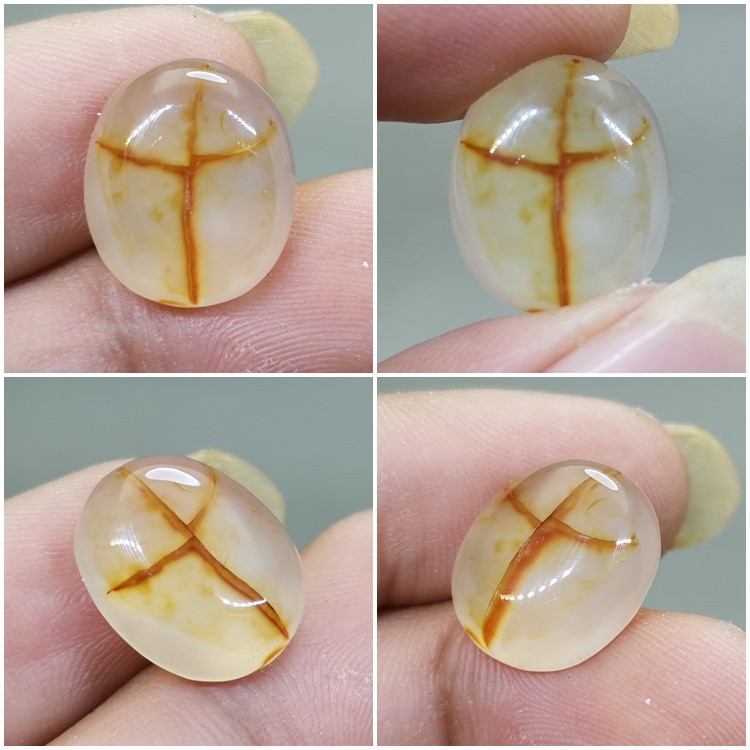 Batu Akik Pamor Salib Ori Kode R101