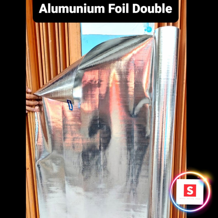 Aluminium Foil Double Meteran (Untuk Atap Anti Panas)