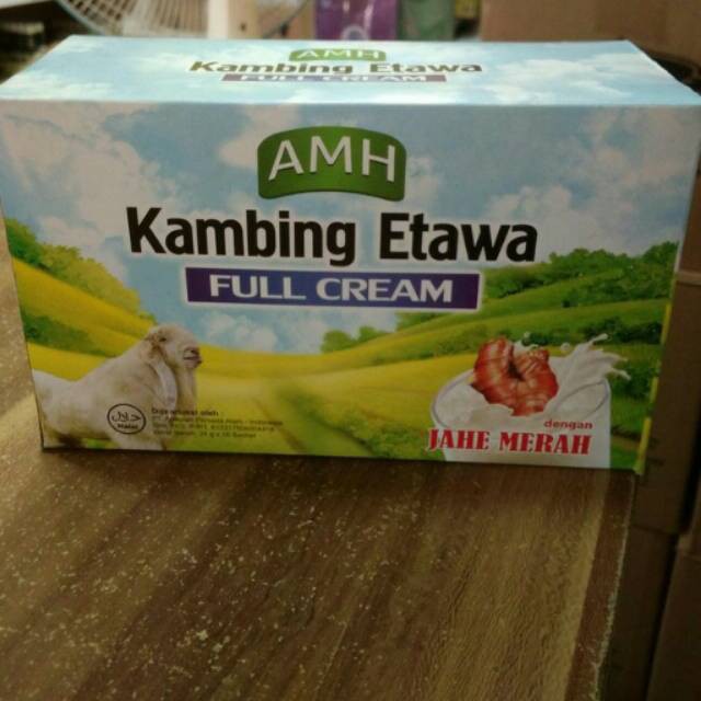 

SUSU KAMBING ETAWA AMH PLUS JAHE MERAH | ISI 10 SACHET