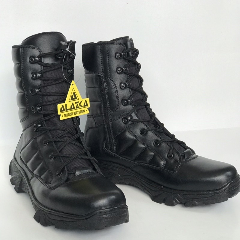 SEPATU PDL PASKAS TNI /POLRI /SECURITY MEREK ALAZKA