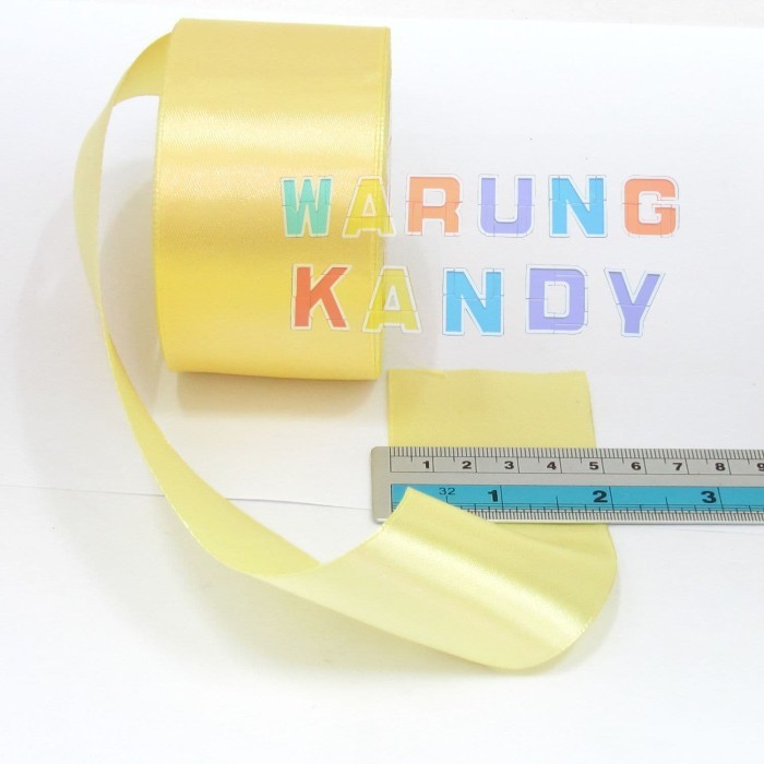 Pita Saten / Satin 2” Kuning Muda PAK