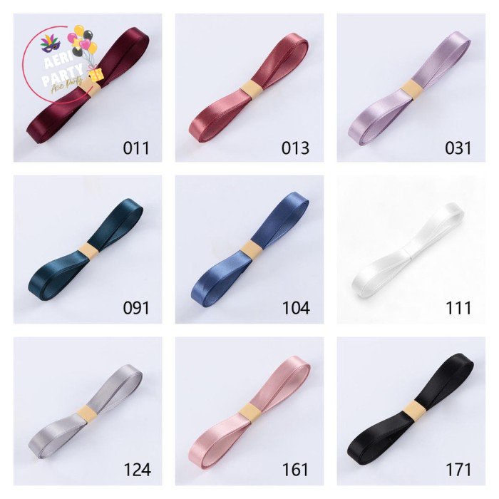 

PITA RIBBON CSZD010 1cm SATIN BOUQUET BUNGA POLOS PITA HAMPERS