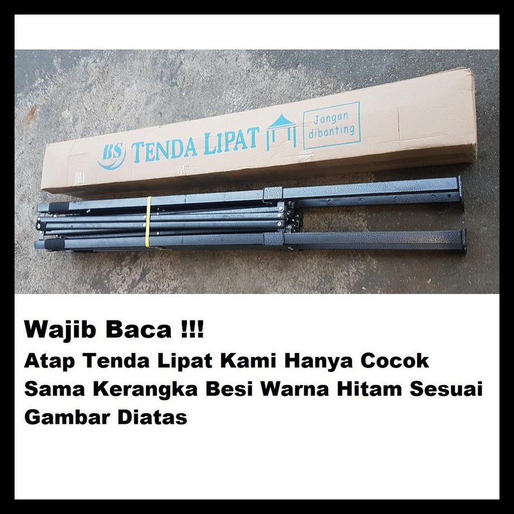 TERBARU TERPAL ATAP TENDA LIPAT 1.5X1.5