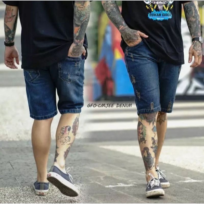 PENDEK JEANS STANDAR / PENDEK REGULER PRIA 27 SAMPAI 38