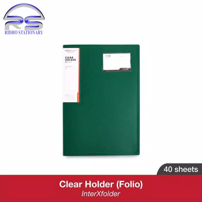 

Inter X Clear Holder 20 40 60 Lembar Pockets Folio