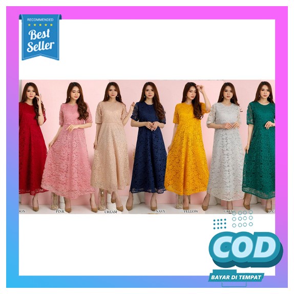 Dress Davina / Davina Dress / Dress Natal / Dress Imlek / Dress Pesta / Dress Mewah / Dress Tile / D