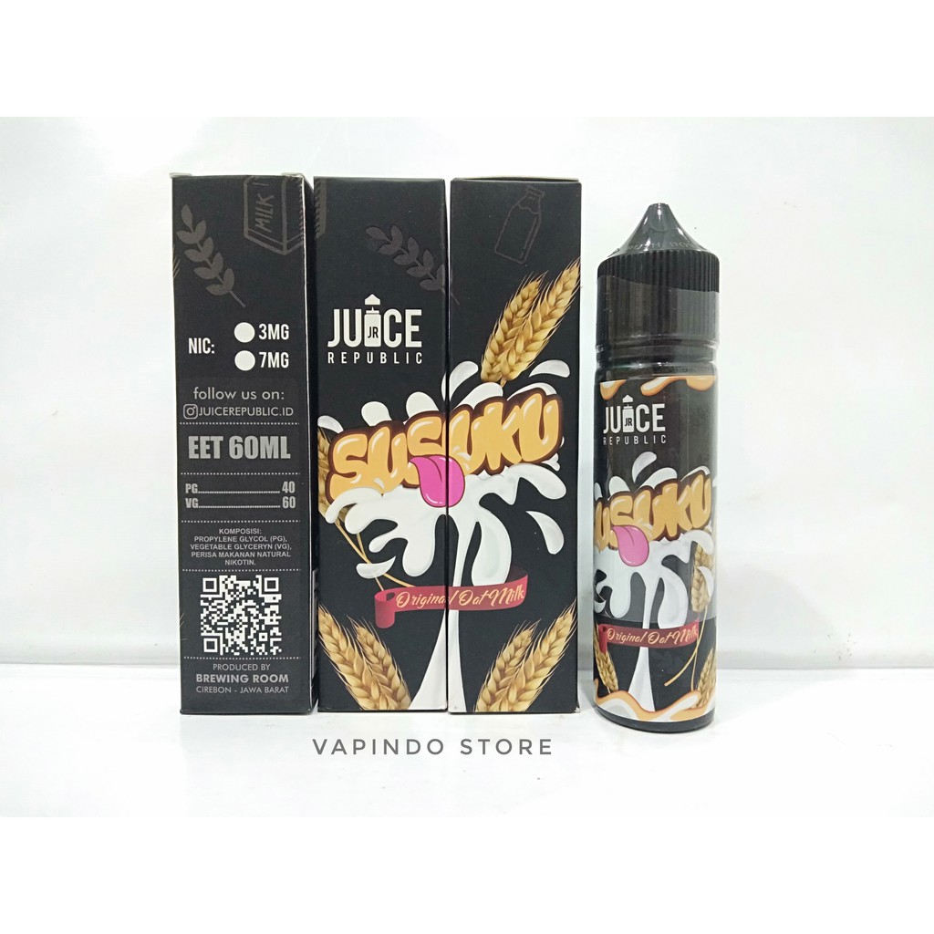 SUSUKU ORIGINAL 60ML 3MG OAT MILK BY JUICE REPUBLIC SUSU KU E LIQUID