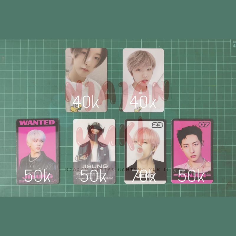 WTS PHOTOCARD OFFICIAL NCT DREAM GLITCH MODE TRADING CARD B JENO RENJUN LENTI JISUNG SCRATCH CAFE HO
