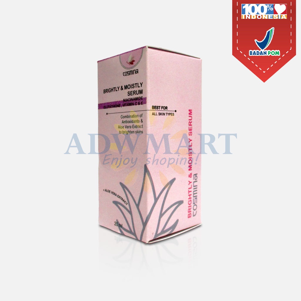 SERUM WAJAH COSMINA BRIGHTLY & MOISTLY 20 ML