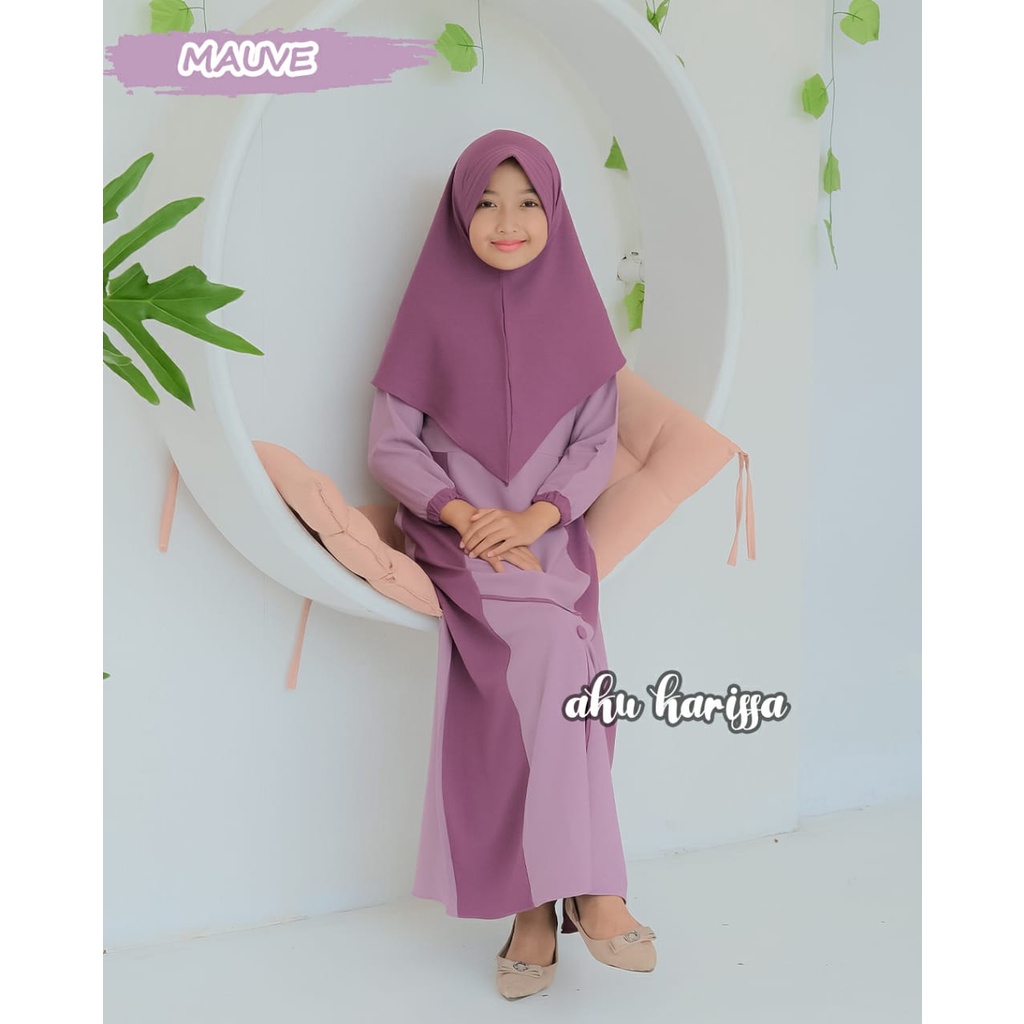 GAMIS ANAK HANIZA MAYZA KIDS AKU KARISSA BAJU MUSLIM 5-12 th tahun Kids ORIGINAL BRANDED syari baju muslim anak tanggung busana muslimahlebaran